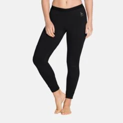 Odlo W Suw Pant Merino Warm -Winter Sportswear 110831 15000 Model Front Crop