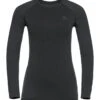 Odlo W BL TOP Crew Neck L/S PERFORMANCE WARM ECO -Winter Sportswear 196191 60212 Torso Front