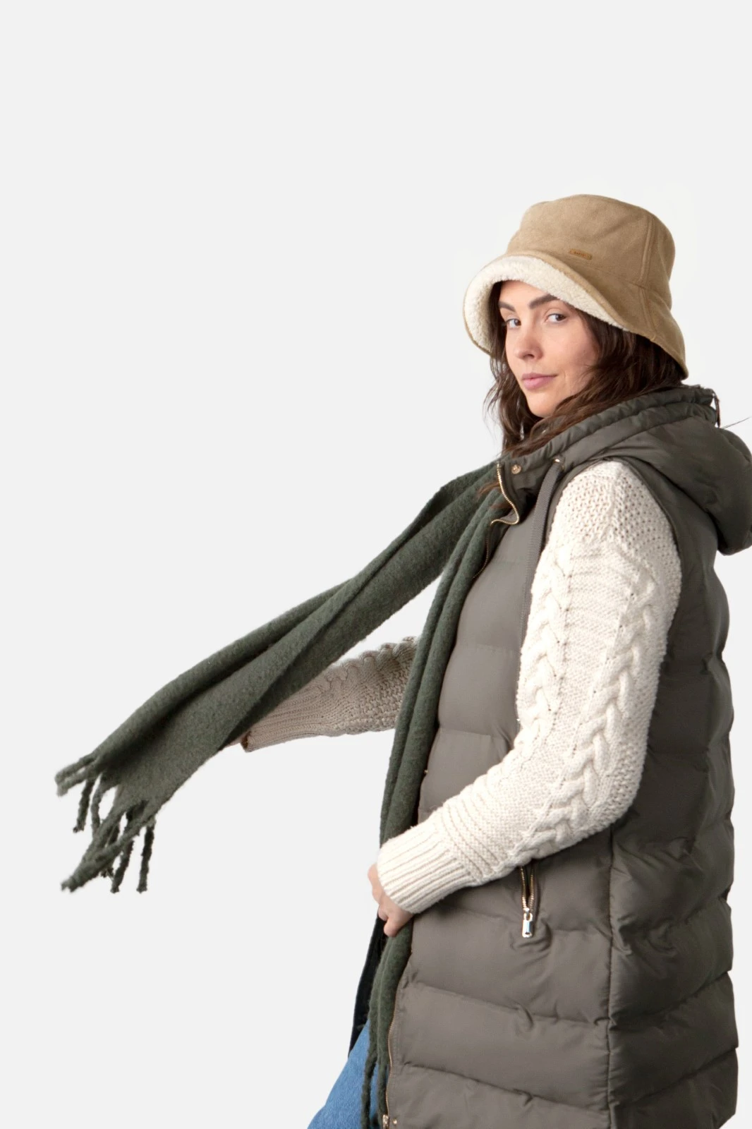 Barts Fyone Scarf Army 5 Barts Fyone Scarf Army - Image 3