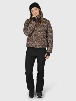 Brunotti W Mirai-Flower Snowjacket -Winter Sportswear Brunotti W Mirai Flower Snowjacket 2023 4497 Hazel 5
