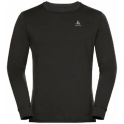 Odlo M Suw Crew L/S Merino -Winter Sportswear Odlo M SUW Merino Top Crew Neck LS Black 2022 1