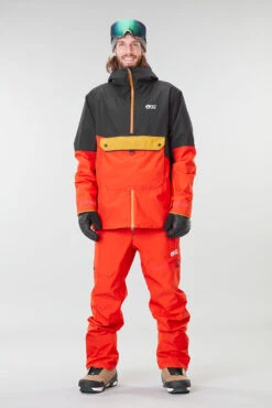 Picture M Trifid Jacket -Winter Sportswear Picture M Trifid Jacket 2022 a black pumpkin red 3