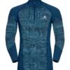 Odlo M BL TOP Turtle Neck L/s Half Zip BLACKCOM -Winter Sportswear SUW Tor 2021 196182 20400 A