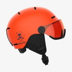 Salomon Grom Visor -Winter Sportswear Salomon Grom Visor 2022 Flame T Orange Univ 1