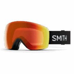 Smith Skyline Goggle - Black + ChromaPop Everyday Red Mirror Lens