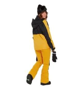 Volcom Womens Elm Stretch Gore Bib Overall -Winter Sportswear Volcom W Elm Stretch Gore Bib Overall 2022 Resin Gold 6