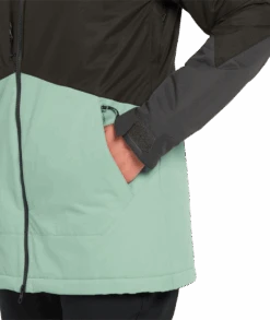 Volcom W Strayer Ins Jacket -Winter Sportswear Volcom W Strayer Ins Jacket Black Green 2022 7