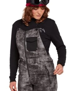 Volcom Womens Swift Bib Overall -Winter Sportswear Volcom W Swift Bib Overall 2022 Acid Black 10